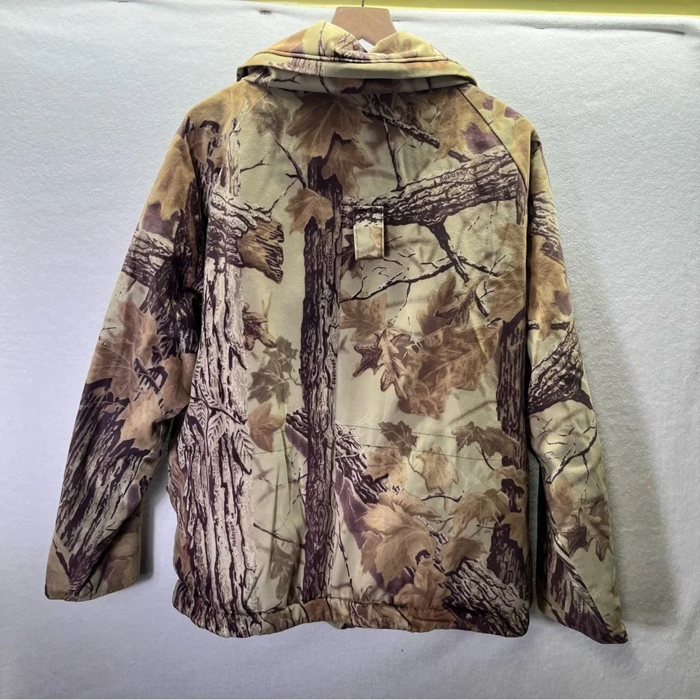 Sportchief Aquatex RealTree Camo Vintage 80s Hunting Coat Mens L heavy Warm - Picture 10 of 10